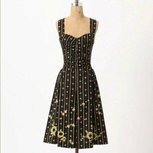 Anthropologie Moulinette Soeurs Martins Dress with Bird Embroidery